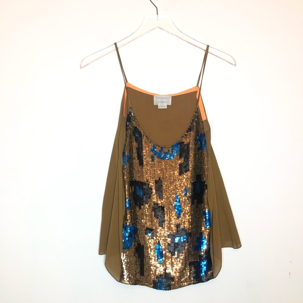 M. Patmos Sequin Tank  Size Small